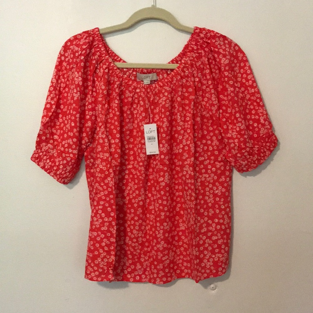 Loft peasant blouse, size medium